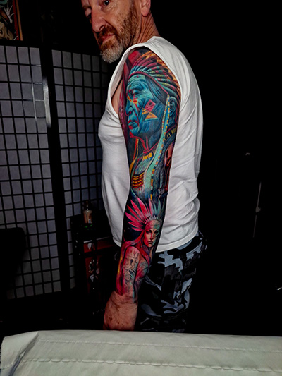 Tattoo work by Rick Shaw